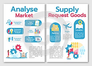 Analyse market brochure template