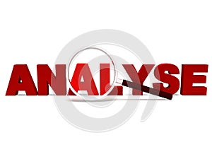 Analyse Word Shows Analytics Analysis Or Analyzing photo