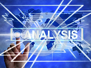 Analysis or analyse concept icon shows scrutiny of data or finances - 3d illustration