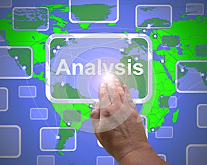 Analysis or analyse concept icon shows scrutiny of data or finances - 3d illustration