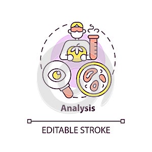 Analysis concept icon