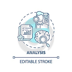 Analysis concept icon