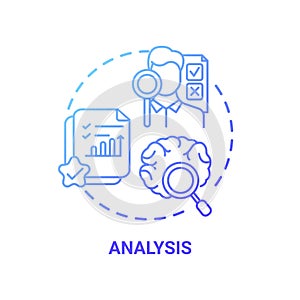 Analysis concept icon