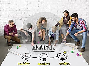 Analysis Creative Thinking Brainstorm People Concept photo