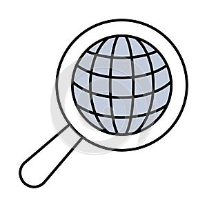 Analysis fill inside vector icon which can easily modify or edit