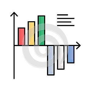 Analysis fill vector icon which can easily modify or edit
