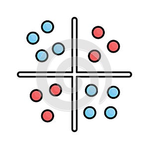 Analysis fill vector icon which can easily modify or edit