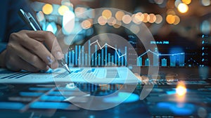 The Analysis of Financial Data.AI generated image