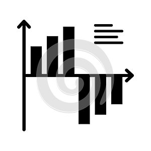 Analysis glyph vector icon which can easily modify or edit