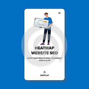 analysis heatmap website seo vector photo