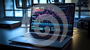 analysis laptop with data