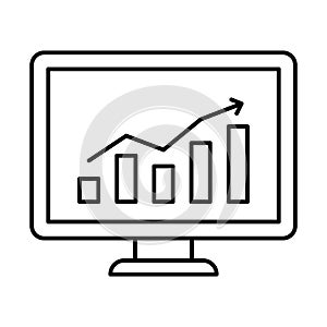 Analysis  Line Style vector icon which can easily modify or edit