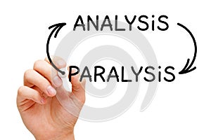 Analysis Paralysis Arrows Concept photo