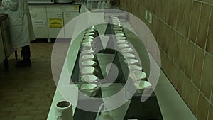 Analysis of soil samples in laboratory.