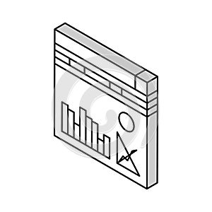 analysis system isometric icon vector illustration
