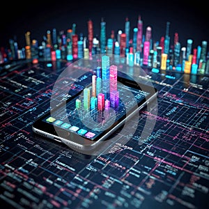 Analysis of trends and software development coding process concept. Programming and testing cross-platform code.