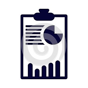 analytic, clipboard, graph, chart, pie chart, report, analytics on clipboard icon
