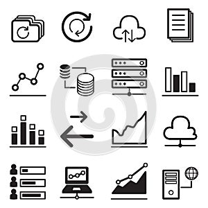 Analytic Graph icon Set
