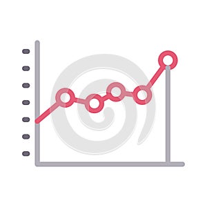 Analytic vector color line  icon