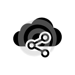 Analytic vector glyph flat icon