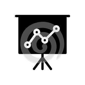 Analytic vector glyph color  icon