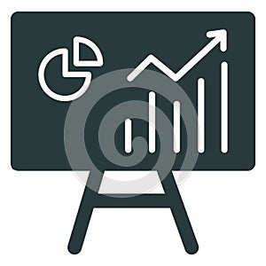 Analytics, bar chart analysis .   Vector icon which can easily modify or editable