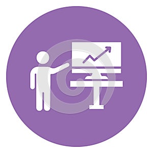 Analytics, chart analysis . Vector icon which can easily modify or editable