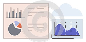 Analytics Dashboard with Charts and Cloud-Connected Data Visualization