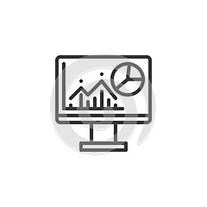 Analytics Dashboard line icon