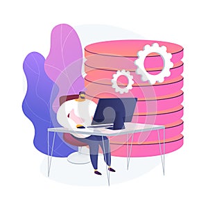 Data analysis vector concept metaphor