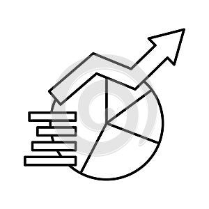 Analytics flat vector icon which can easily modify or edit