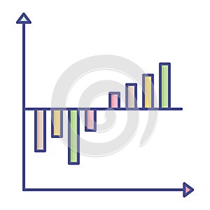 Analytics  Glyph Style vector icon which can easily modify or edit