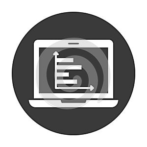 Analytics  Glyph Style vector icon which can easily modify or edit