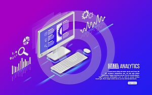 Analytics information on Computer.