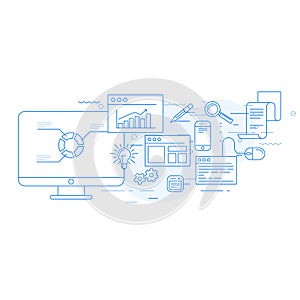 Analytics and marketing tools - data statisics, SEO and S