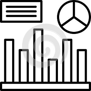 Analytics Outline Vector Icon