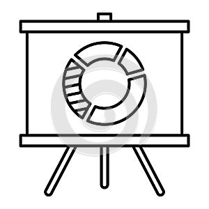 Analytics outline vector icon which can easily modify or edit