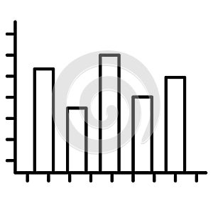 Analytics outline vector icon which can easily modify or edit