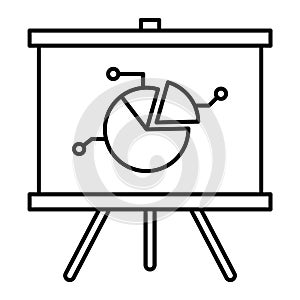 Analytics outline vector icon which can easily modify or edit