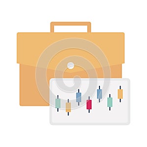 Analytics portfolio flat vector icon which can easily modify or edit