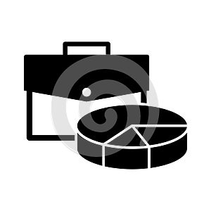 Analytics portfolio flat vector icon which can easily modify or edit