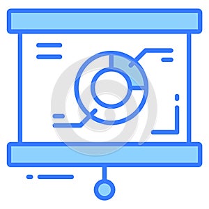 analytics report vector icon. Illustration for graphic and web design