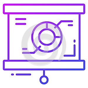 analytics report vector icon. Illustration for graphic and web design