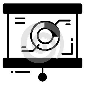 analytics report vector icon. Illustration for graphic and web design