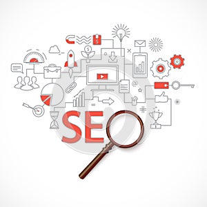 Analytics search information and website SEO optimization