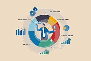 Analyze data, financial research analytics, data analysis, chart and graph or diagram, database report or predictive visualization