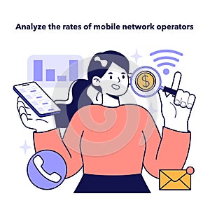 Analyze the rates of mobile network operators to optimize your expenses.