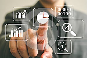 Analyzing business data with interactive dashboard using touch interface for data driven decision making
