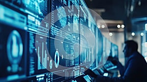 Analyzing complex data on large digital screens