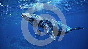 By analyzing data from acoustic monitors scientists can track and protect populations of endangered whale species photo